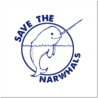 Narwhal Save The Narwhals Tee Funny Vintage Soft Whales Unicorn Awesome Mens Womens Kids Tees Unicorn Posters and Art